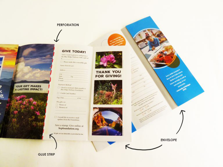 Self-contained brochure