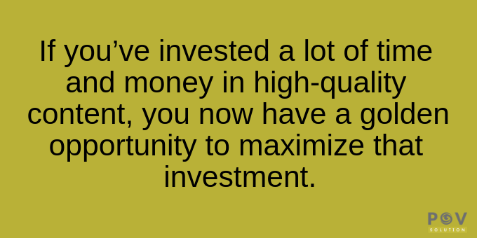 Maximize your investment.